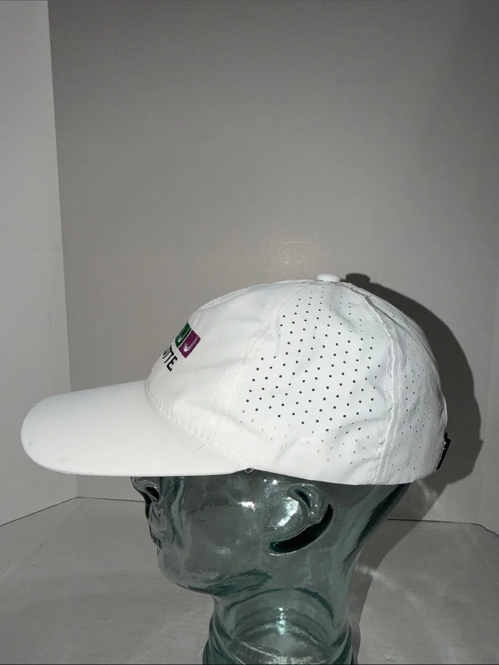 Charlotte Pickleball White Baseball Cap with Multicolor JJ Logo